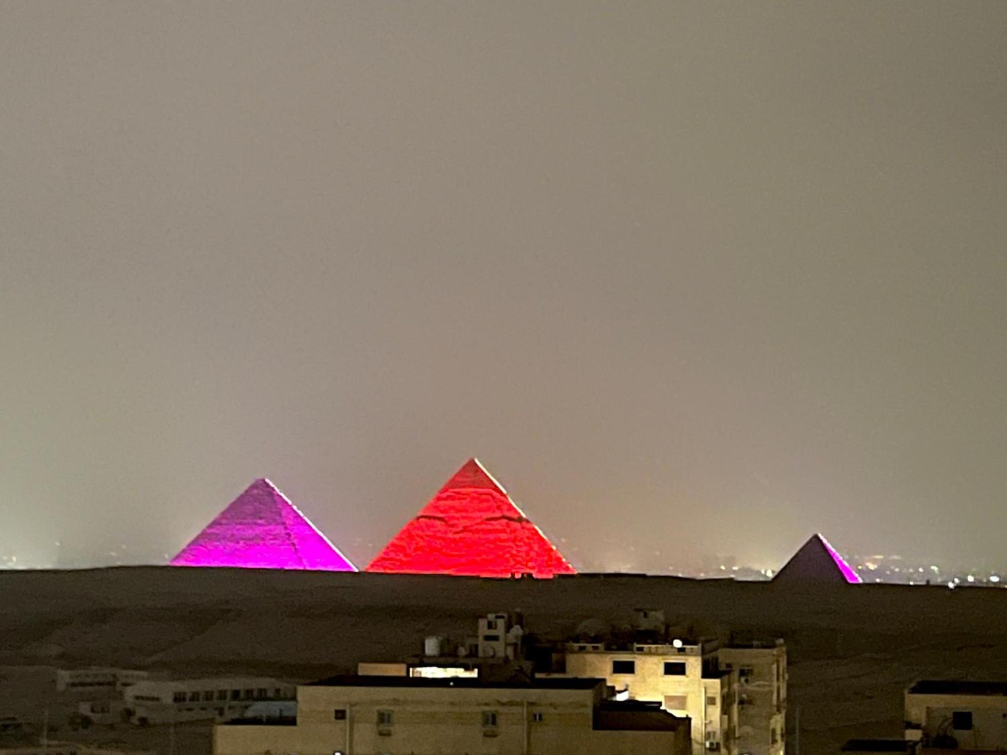 Giza Panorama 3 Pyramids View Inn מראה חיצוני תמונה