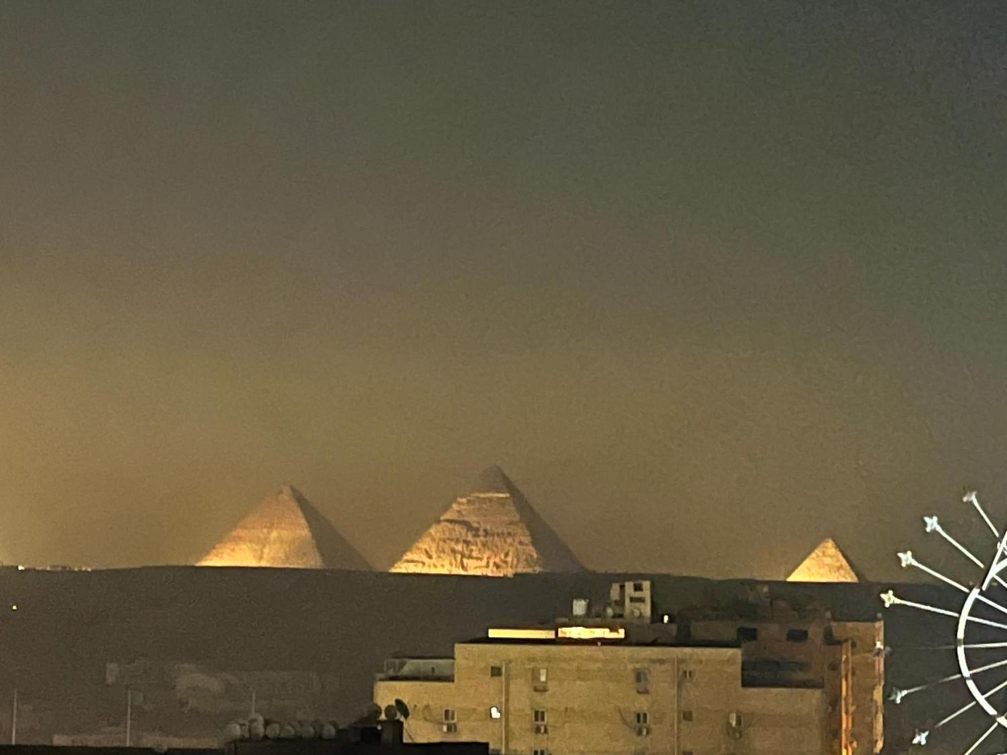 Giza Panorama 3 Pyramids View Inn מראה חיצוני תמונה