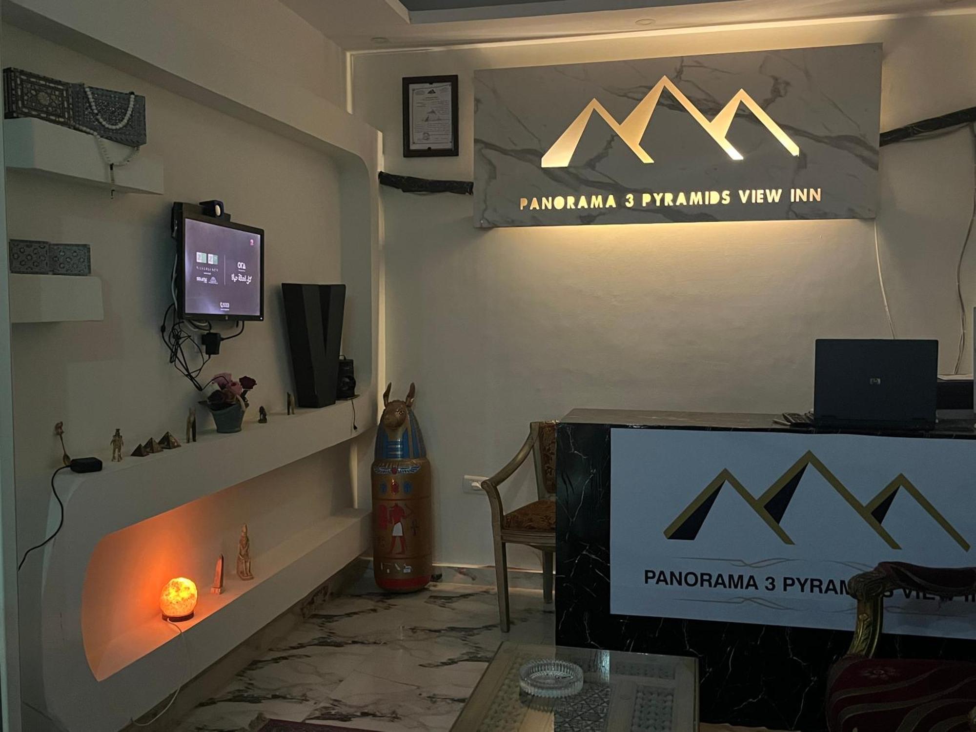 Giza Panorama 3 Pyramids View Inn מראה חיצוני תמונה