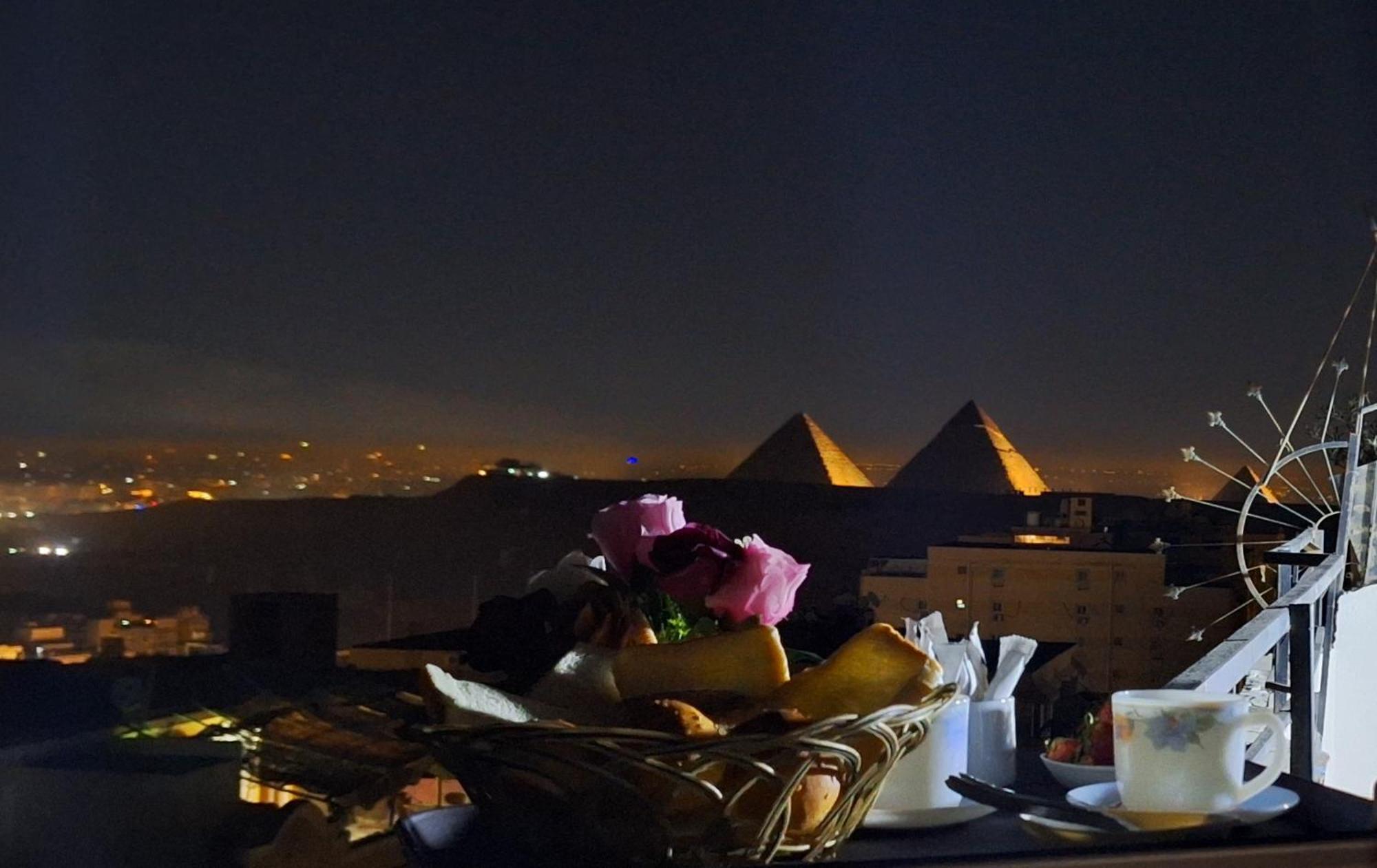 Giza Panorama 3 Pyramids View Inn מראה חיצוני תמונה
